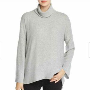 Red Haute Gray Heathered Ribbed Turtleneck Sweater